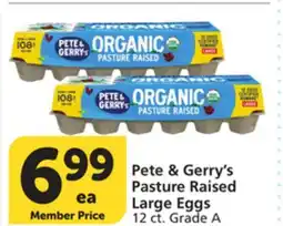 Vons Pete & Gerry's Pasture Raised Large Eggs offer