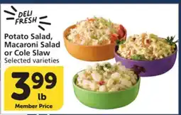 Vons Potato Salad, Macaroni Salad or Cole Slaw offer