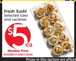Vons Fresh Sushi offer
