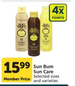 Vons Sun Bum Sun Care offer