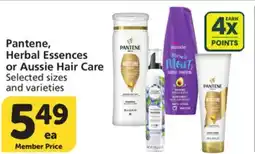 Vons Pantene, Herbal Essences or Aussie Hair Care offer