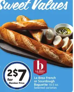 Vons La Brea French or Sourdough Baguette offer