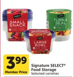 Vons Signature SELECT Food Storage offer