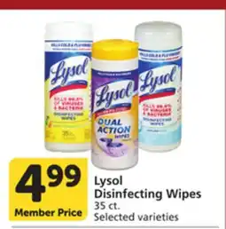 Vons Lysol Disinfecting Wipes offer