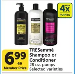 Vons TRESemme Shampoo or Conditioner offer