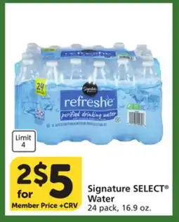 Vons Signature SELECT Water offer