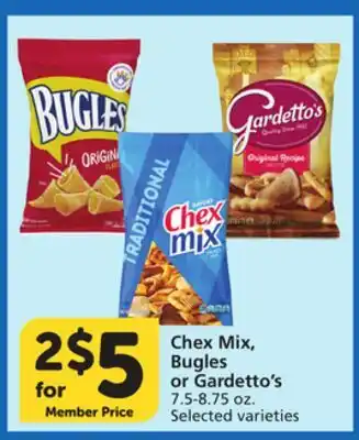Vons Chex Mix, Bugles or Gardetto's offer