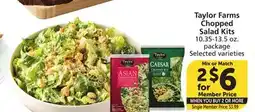 Vons Taylor Farms Chopped Salad Kits offer