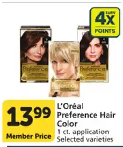 Vons L'Oréal Preference Hair Color offer