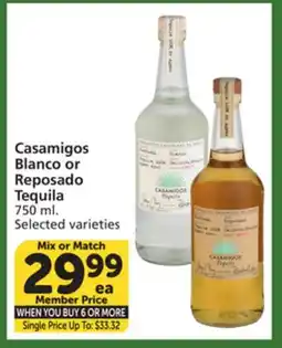Vons Casamigos Blanco or Reposado Tequila offer