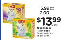 Ralphs Glad Indoor Trash Bags offer