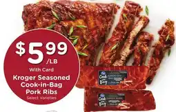 Ralphs Kroger Seasoned Cook-in-Bag Pork Ribs offer