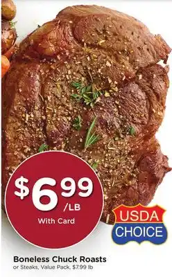 Ralphs Boneless Chuck Roasts offer