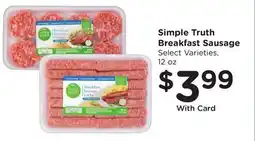 Ralphs Simple Truth Breakfast Sausage offer