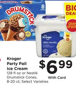 Ralphs Kroger Party Pail Ice Cream offer