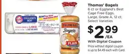 Ralphs Thomas' Bagels offer