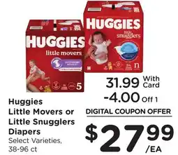 Ralphs Huggies Little Movers or Little Snugglers Diapers offer