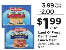 Ralphs Land O'Frost Deli Shaved Lunch Meat offer