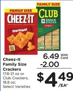 Ralphs Cheez-It Family Size Crackers offer