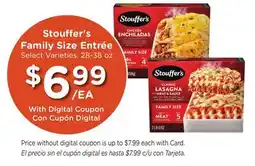 Ralphs Stouffer's Family Size Entrée offer