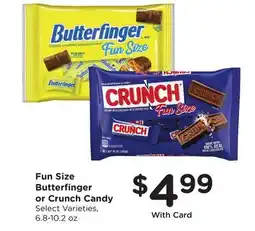 Ralphs Fun Size Butterfinger or Crunch Candy offer