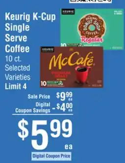 Smart & Final Keurig K-Cup Single Serve Coffee offer