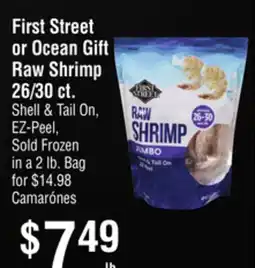 Smart & Final First Street or Ocean Gift Raw Shrimp offer