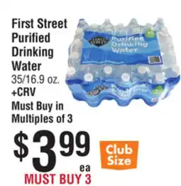 Smart & Final First Street Purified Drinking Water offer