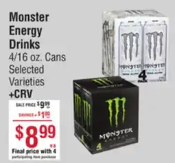Smart & Final Monster Energy Drinks offer