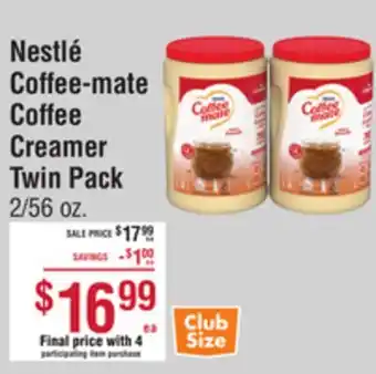 Smart & Final Nestlé Coffee-mate Coffee Creamer Twin Pack offer