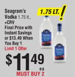 Smart & Final Seagram's Vodka offer