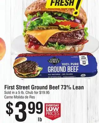 Smart & Final First Street Ground Beef 73% Lean offer