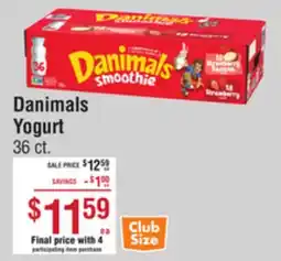 Smart & Final Danimals Yogurt offer