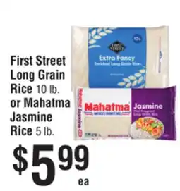 Smart & Final First Street Long Grain Rice or Mahatma Jasmine Rice offer