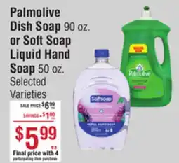 Smart & Final Palmolive Dish Soap or Soft Soap Liquid Hand Soap offer