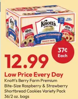 Stater Bros Knott's Berry Farm Premium Bite-Size Raspberry & Strawberry Shortbread Cookies Variety Pack offer