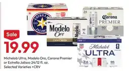 Stater Bros Michelob Ultra, Modelo Oro, Corona Premier or Estrella Jalisco offer