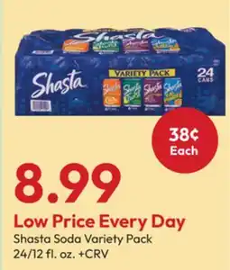 Stater Bros Shasta Soda Variety Pack offer