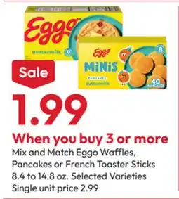 Stater Bros Eggo Waffles, Pancakes or French Toaster Sticks offer