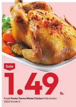 Stater Bros Fresh Foster Farms Whole Chicken offer