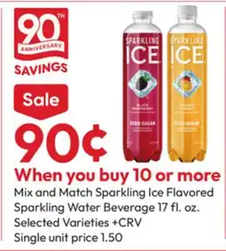Stater Bros Sparkling Ice Flavored Sparkling Water Beverage offer