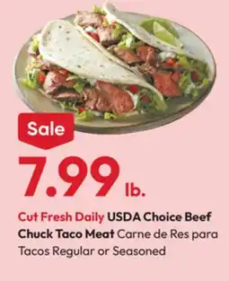 Stater Bros USDA Choice Beef Chuck Taco Meat offer