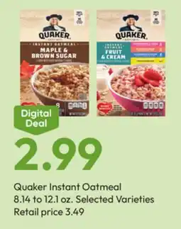 Stater Bros Quaker Instant Oatmeal offer