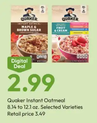 Stater Bros Quaker Instant Oatmeal offer