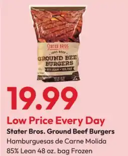 Stater Bros Stater Bros. Ground Beef Burgers offer