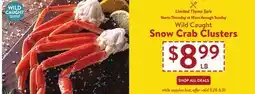 Fresh Thyme Wild Caught Snow Crab Clusters offer