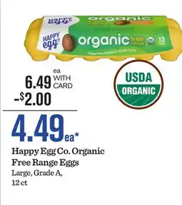 Mariano's Happy Egg Co. Organic Free Range Eggs offer