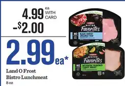Mariano's Land O Frost Bistro Lunchmeat offer