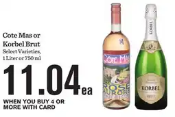 Mariano's Cote Mas or Korbel Brut offer