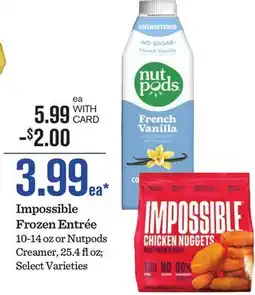 Mariano's Impossible Frozen Entrée offer